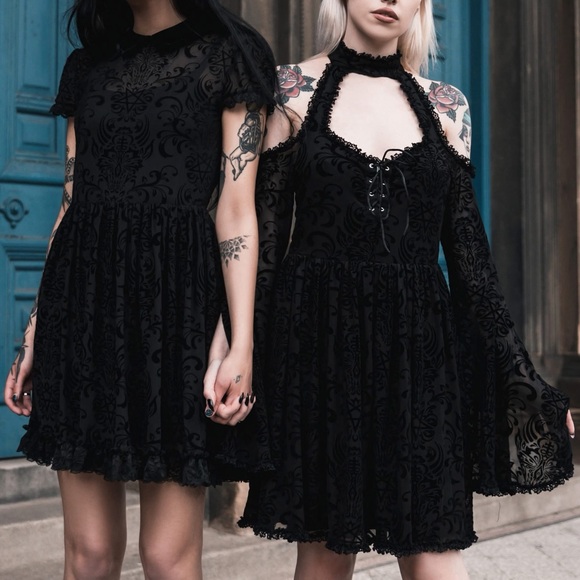 Killstar ‘Bathory’ Babydoll Dress - Black - Picture 4 of 4